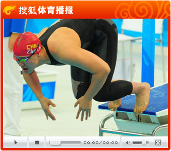 视频：朱颖文获小组第二晋级 女子100米自由泳