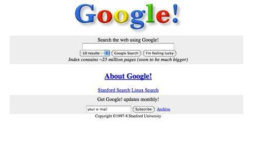 google.com - 1996年推出