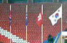 韩国国旗现金日成体育场